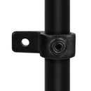 Ösenteil mit Einzellasche schwarz 21,3 mm | Rohrverbinder | das größte Angebot an Rohrverbindern | Rohr-verbinder.de