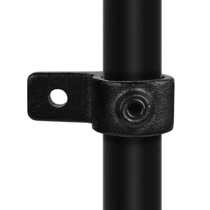 Ösenteil mit Einzellasche schwarz 26,9 mm | Rohrverbinder | das größte Angebot an Rohrverbindern | Rohr-verbinder.de