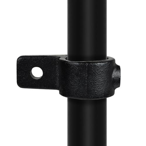 Ösenteil mit Einzellasche schwarz 33,7 mm | Rohrverbinder | das größte Angebot an Rohrverbindern | Rohr-verbinder.de