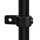 Ösenteil mit Einzellasche schwarz 42,4 mm | Rohrverbinder | das größte Angebot an Rohrverbindern | Rohr-verbinder.de