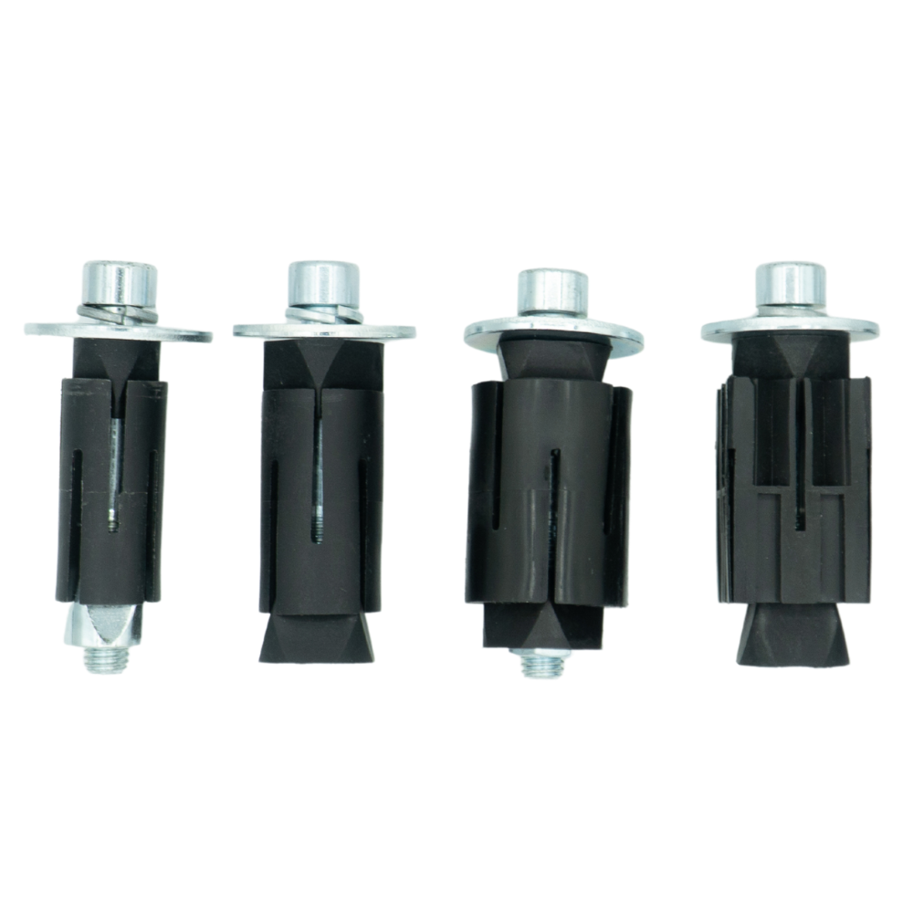 Lenkrolle schwarz mit Bremse 100 mm - inkl. Expander