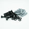 Schwarze Schraube M8x60 mit Unterlegscheibe und Dübel (10 Stück) | Beste Qualität von Rohr-verbinder.de