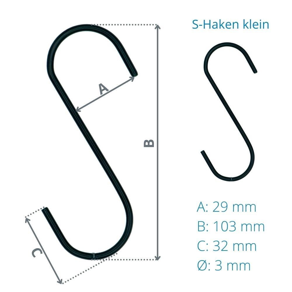 Stevenca 50 Stück Schwarze J-Haken Klemmen Mit Nagel - 2,5 Cm Für PEX, Rohre, Kabel & Elektro