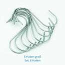 S-Haken in Silber (Set 8 Stück) | Beste Qualität von Rohr-verbinder.de