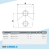 T-Stück kurz ±11º 48,3 mm | technische Zeichnung | Rohrverbinder | Schnelle Lieferung | Rohr-verbinder.de