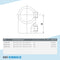 T-Stück kurz Kombinationsmaß 42,4 mm - 48,3 mm | technische Zeichnung | Rohrverbinder | Schnelle Lieferung | Rohr-verbinder.de