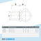T-Stück innenseitig drehbar 33,7 mm | technische Zeichnung | Rohrverbinder | Schnelle Lieferung | Rohr-verbinder.de