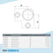 Eckstück 90º 60,3 mm | technische Zeichnung | Rohrverbinder | Schnelle Lieferung | Rohr-verbinder.de