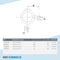 Gelenkauge doppelt 90º 42,4 mm | technische Zeichnung | Rohrverbinder | Schnelle Lieferung | Rohr-verbinder.de