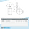Ösenteil mit Einzellasche 21,3 mm | technische Zeichnung | Rohrverbinder | Schnelle Lieferung | Rohr-verbinder.de