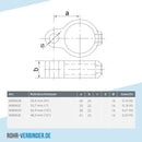 Stellringauge 42,4 mm | technische Zeichnung | Rohrverbinder | Schnelle Lieferung | Rohr-verbinder.de