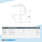 T-Stück offen schwarz 42,4 mm | technische Zeichnung | Rohrverbinder | Schnelle Lieferung | Rohr-verbinder.de