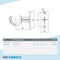 Handlaufhalterung offen schwarz 26,9 mm | technische Zeichnung | Rohrverbinder | Schnelle Lieferung | Rohr-verbinder.de