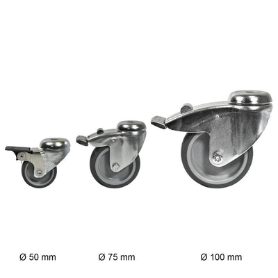 Lenkrollen mit Bremse | Beste Qualität von Tente | Rohr-verbinder.de