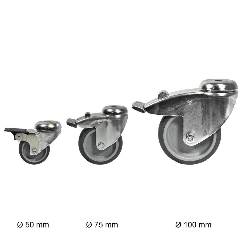 Lenkrollen mit Bremse | Beste Qualität von Tente | Rohr-verbinder.de